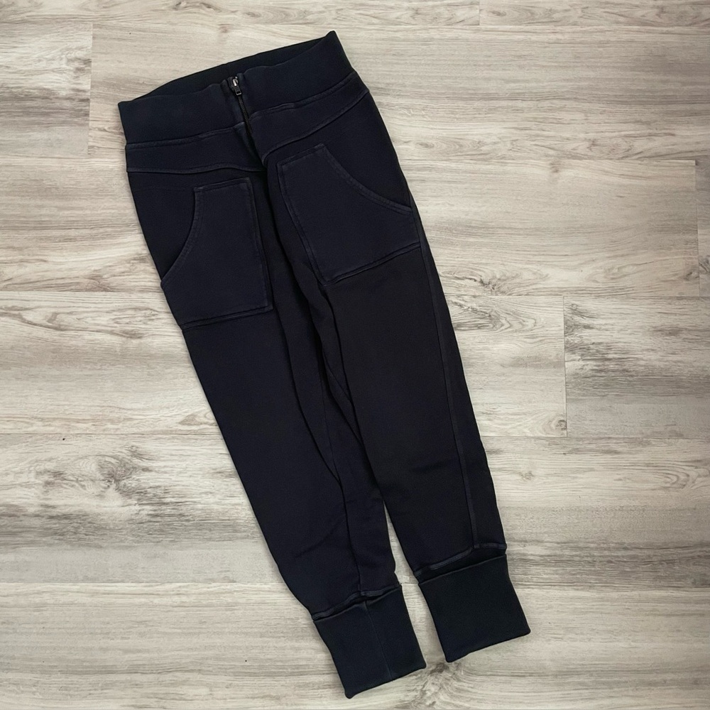 FREE PEOPLE MOVEMENT HIGH-WAIST COTTON FLEECE JOGGERS
